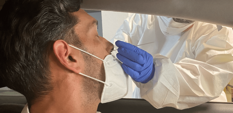 Imagen de archivo de una prueba de cribado PCR / TA